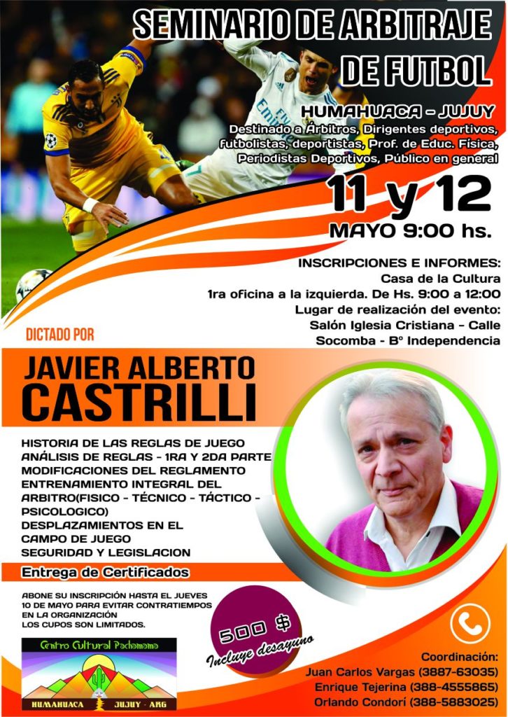 Javier Castrilli brindará un seminario en Humahuaca ...
